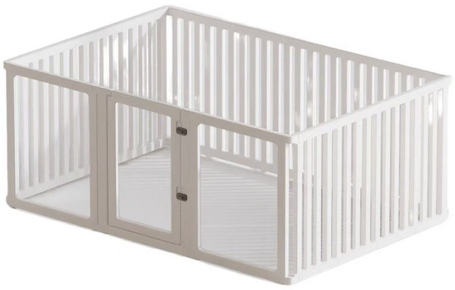 확장형 펫룸 75cm 오픈형 강아지 울타리 애견펜스, 화이트, 1개