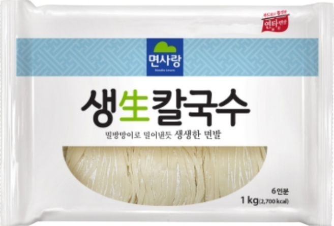 면사랑 생 칼국수 1kgx10개 생면 칼국수면 1박스, 1kg, 10개