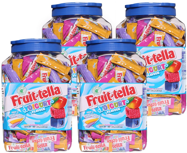 후르트텔라 요구르트향 츄잉캔디, 1.3kg, 4개