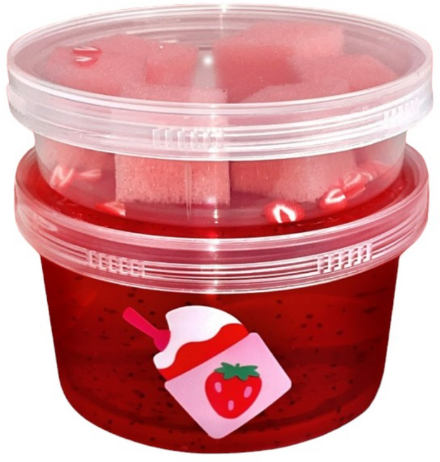 젤리블리스 딸기절임 스펀지 슬라임, 빨강, 200g, 1개