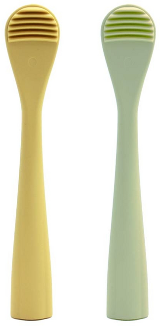 칫솔공장 말랑이 혀클리너 1+1P, 그린+옐로우, 1개