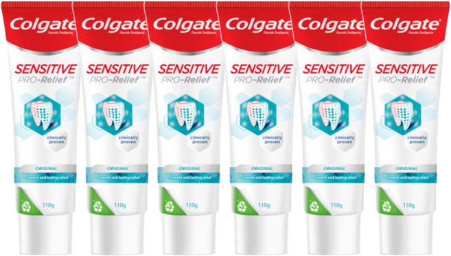 콜게이트 센시티브 프로릴리프 컴플리트 프로텍션 110g 치약, 6개