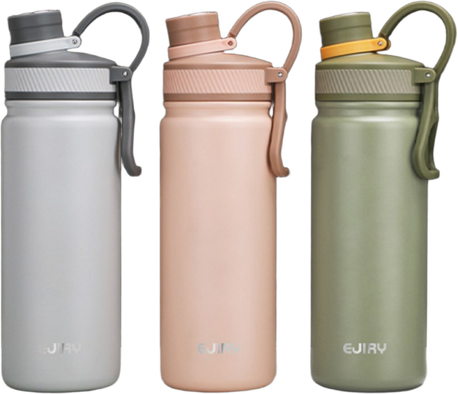 에지리 스포츠 보온 보냉 텀블러, 네츄럴 그레이, 680ml, 1개