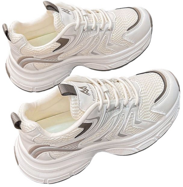 여성 통기성 키높이 통굽 캐주얼 운동화