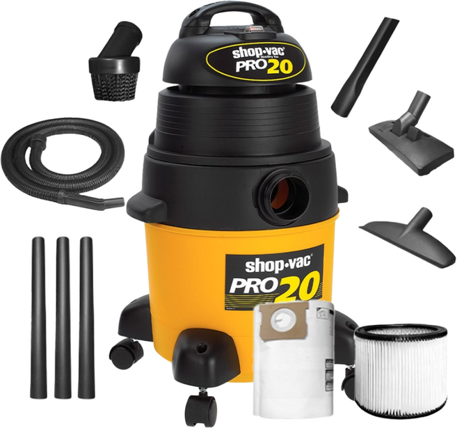 샵백 건습식 산업용 20L 청소기 PRO20 공장 인테리어 에어컨 사무실 진공청소기