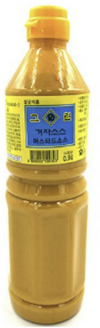 그린 겨자소스 머스타드0.9L, 3개, 900ml