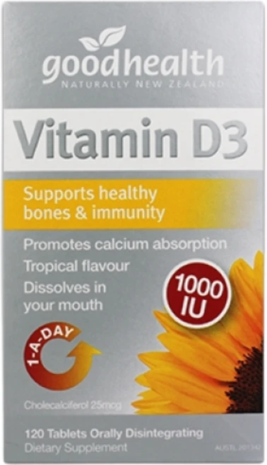 [굿헬스] 비타민D3 1000IU 120정, 1개 - 쿠팡