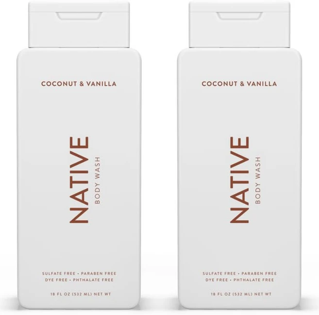 Native 네이티브 코코넛 바닐라 내추럴 성분 무자극 보습 바디워시, 532ml, 2개 - 쿠팡