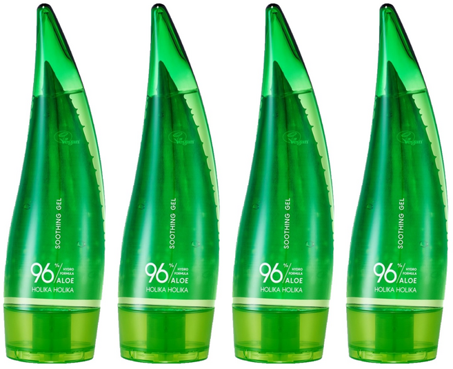 홀리카홀리카 알로에 하이드로 포뮬라 96% 수딩 젤, 250ml, 4개