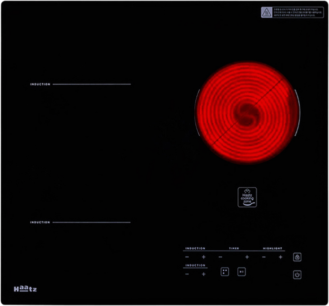 하츠 하이브리드 3구 IH-366DTL 빌트인 쿡탑 전기렌지