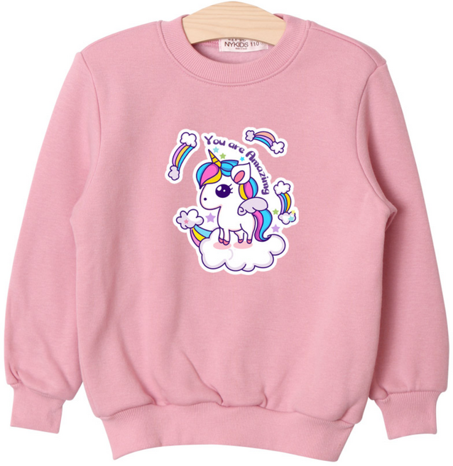 유니콘 기모 맨투맨 아동 키즈 티셔츠 A272