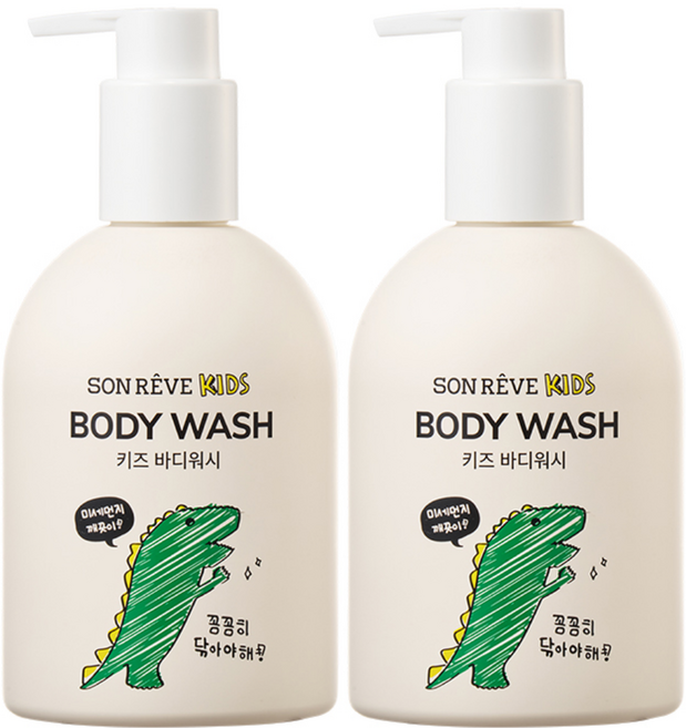 쏭레브 키즈 바디워시 사탕향, 290ml, 2개