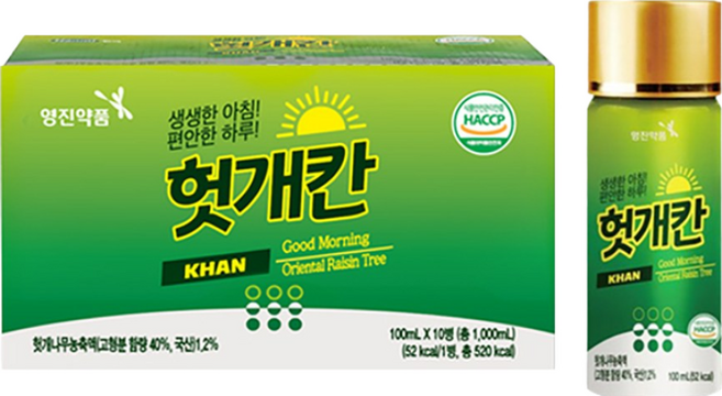 영진약품 헛개칸 100ml 10개 간건강 회식