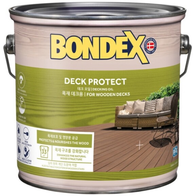 본덱스 데크용 오일 722오크 2.5L, 1개