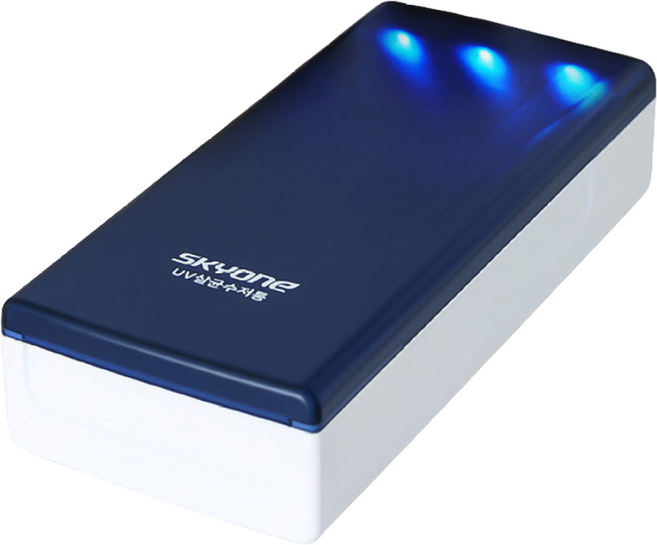 스카이원 위생적인 무선 UVC 멀티 수저 살균기, 01_스카이원 UV살균수저통, 1개