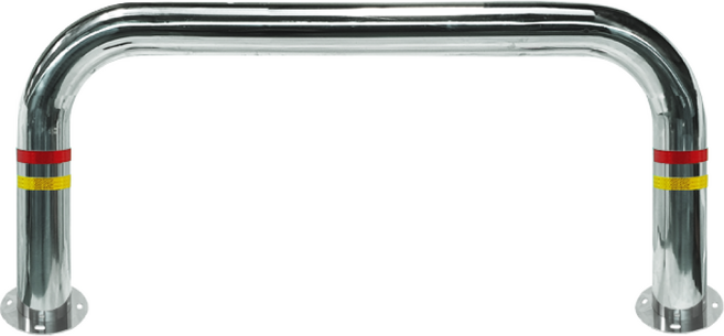 스텐 U형 볼라드 (앙카식) 101파이, H600 x L1500(스틸세트앙카포함), 1개