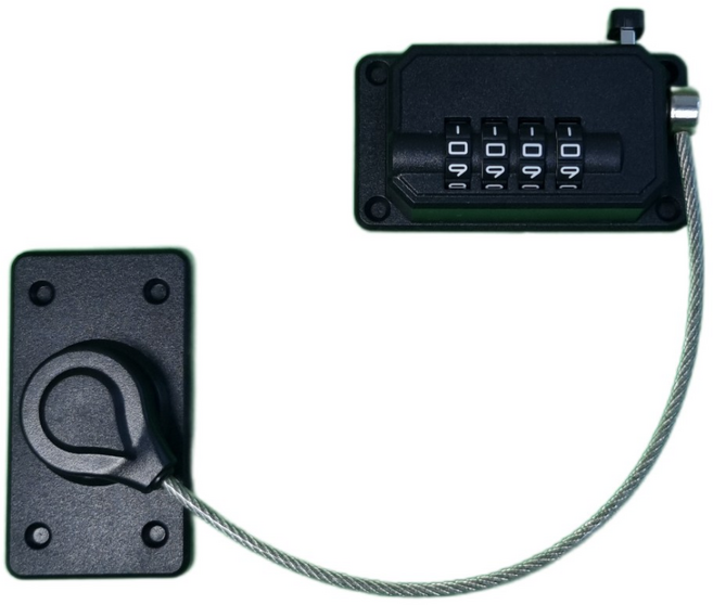 하루굿즈 냉장고 자물쇠 사물함 잠금장치 블랙, 1개