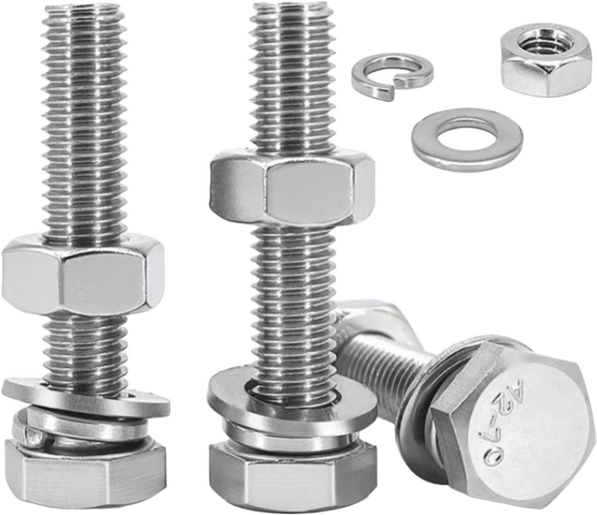 M8 스텐 SUS 육각볼트 너트 와샤 세트, 30개, 50mm