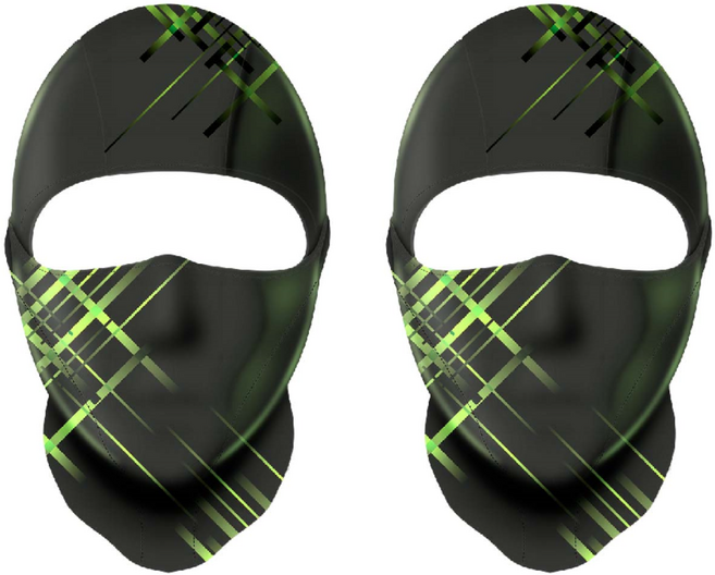 타이트엔드 3IN1 쿨 바라클라바, 그린, 2개