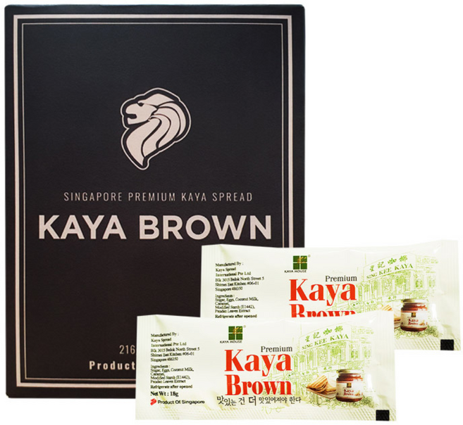 카야하우스 카야잼 브라운 일회용 포션, 18g, 12개