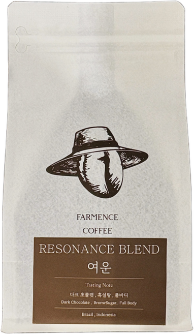 [파먼스커피] 다크초콜릿 원두 묵직한 진한 고소한 여운 블렌드 홀빈, 1개, 200g, 홀빈(분쇄안함)