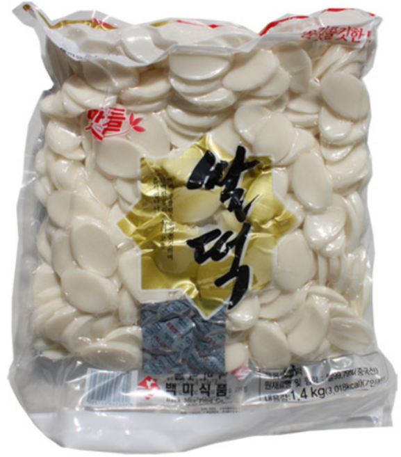 백미식품 백미 쌀떡1.4kg, 1.4kg, 1개