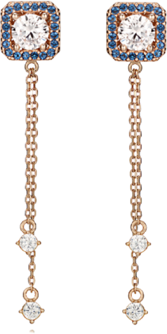 [엘르주얼리] 블루밍 14K GF 투라인 드롭 귀걸이 ELGPEE244