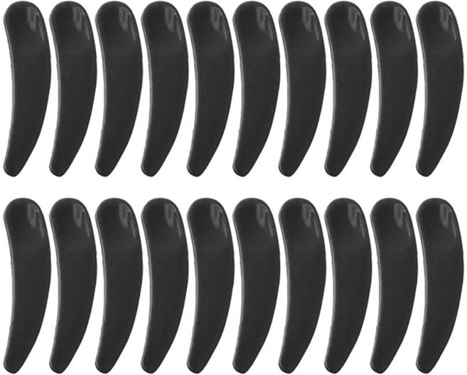 리르베르 화장품 크림 스푼 스패츌러, 20개, 블랙