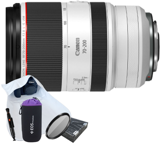 [포토리뷰이벤트] 캐논 RF 70-200mm F2.8 L IS USM + MCUV 필터 +렌즈 클리닝펜+ 방수파우치 + 포켓융 /WJK
