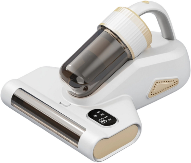 SERENDI UV 무선 침구 청소기 진드기 청소기 8000Pa, 화이트