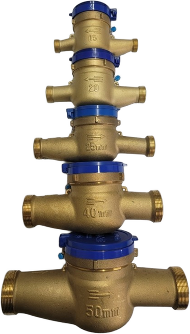 냉수용 습식 수도 미터 15mm-50mm 수도 계량기 가정용 공장 아파트 동파 교체 수도 배관 부속, 15mm, 1개