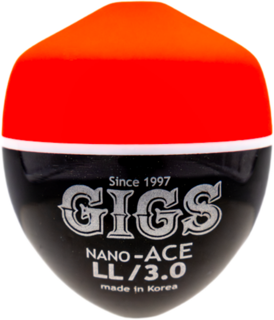 긱스코리아 나노에이스(반유동) 원투 장타찌 구멍찌 중중심 수제 고감도 바다낚시찌 찌낚시, 1개, 3.0호