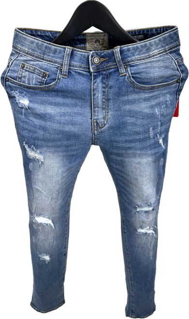 28-38 JIN 데미지 슬림핏 스판청바지 2