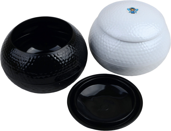 아랫채상점 바둑알 원형 보관함 바둑용품정돈