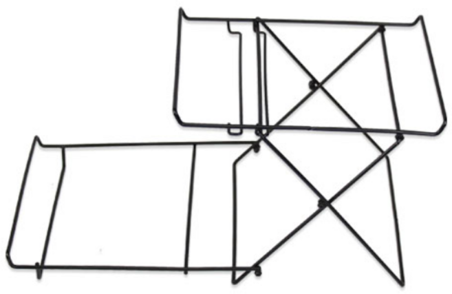 베이커리 빵 진열대 2단 스탠드 트레이 쟁반 바구니 진열용품, 1개
