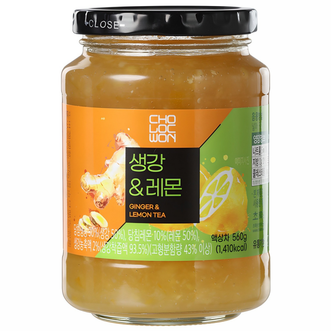 초록원 생강&레몬차, 560g, 1개입, 1개