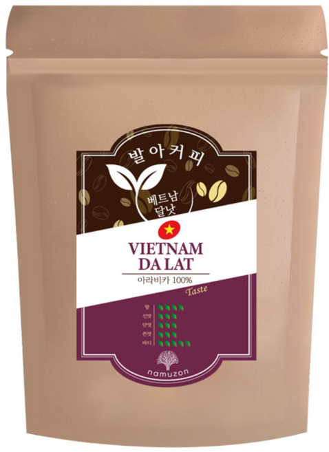 [발아 원두] 베트남 달랏_홀빈, 베트남 달랏, 1개, 500g, 홀빈(분쇄안함)