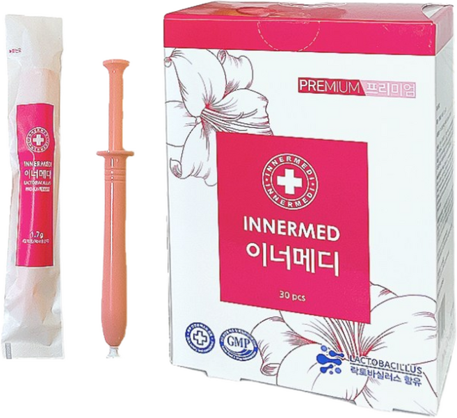 이너메디 락토바실러스(유산균) 뉴프리미엄 무파라벤 수용성젤 이너젤 여성젤 윤활제 30개입 60개입, 1.7g, 60개