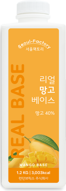 서울팩토리 리얼 망고 베이스, 1.2kg, 1개