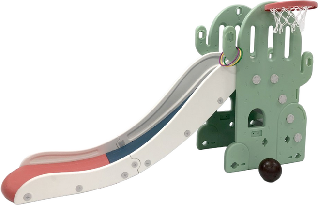 베네베네 쁘띠 선인장 유아 아기 미끄럼틀 단품, 그린, 1개