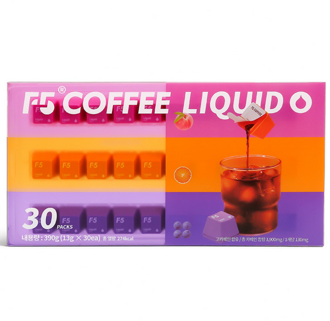 F5 프리미엄 콜드브루 [액상형] 30개입(3종혼합), 1개, 30개입, 390g
