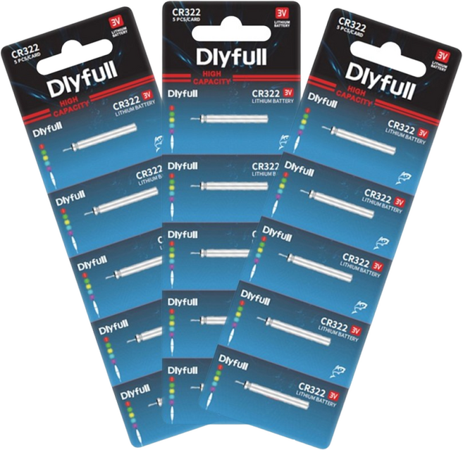 Dlyfull 전자찌 전자케미 배터리 CR311 CR425 CR322 CR435 구멍찌 어신기 밧데리, 30개
