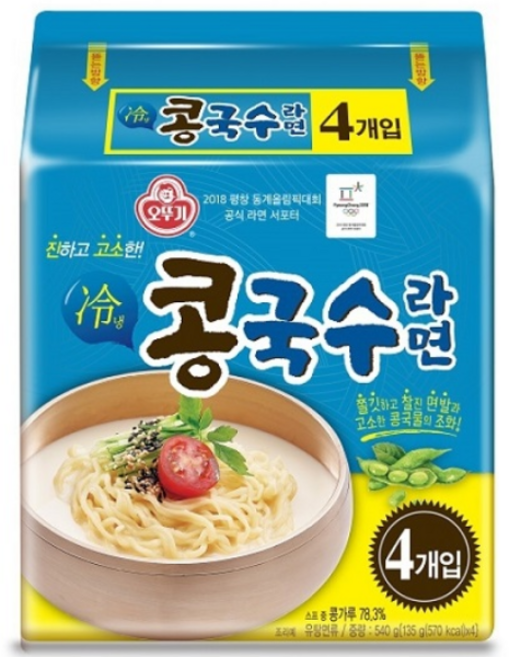 오뚜기 콩국수라면 135g x32, 540g, 8개