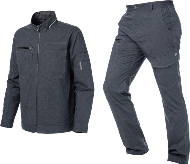 윌비 PR109 PR409 춘하 스판 투턴 집업 작업복 정비복 상하세트 [하의별매]