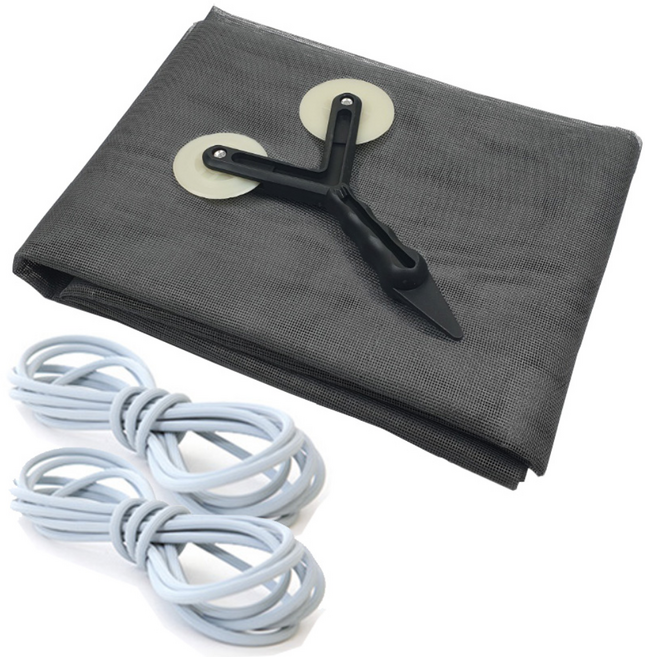 화이바 글라스 방충망시트 일반망 + 가스켓 5M 2p + 작업로라, 1세트