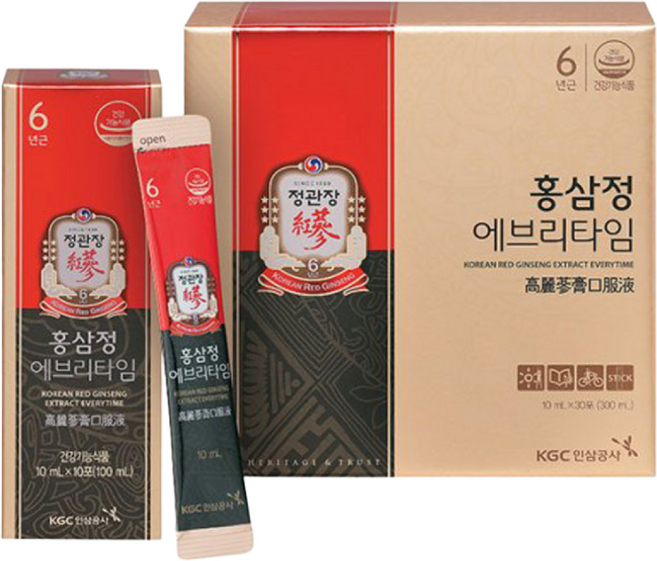 정관장 홍삼정에브리타임 10ml 최신품 쇼핑백증정, 1개