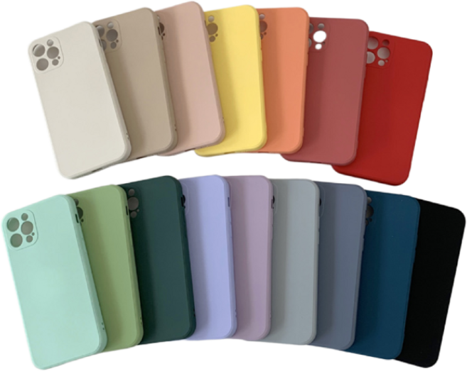 언피넛 아이폰 풀커버 스퀘어 실리콘 케이스