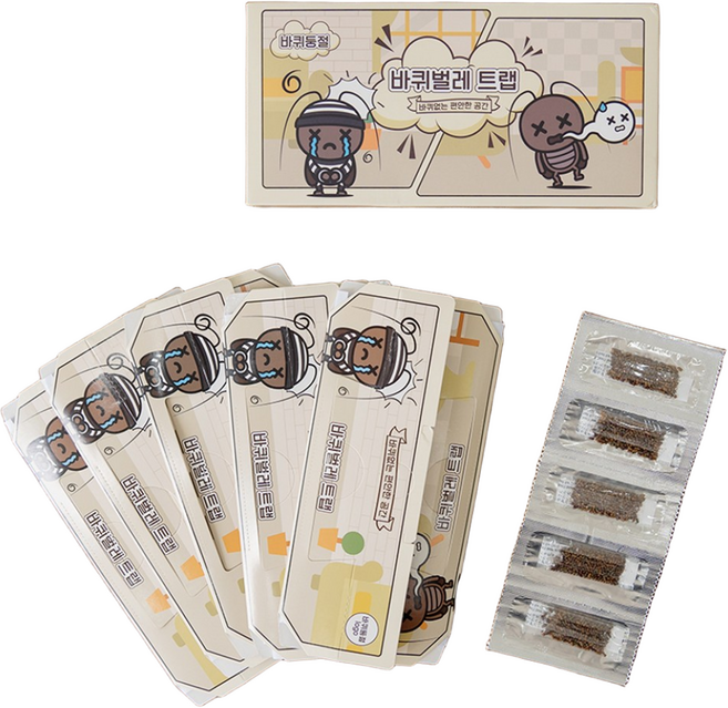 바퀴둥절 후각 유인 바퀴트랩 바퀴벌레 끈끈이 신개념 퇴치법, 1개, 200g