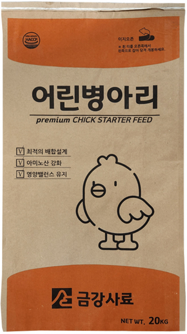 금강사료 어린병아리 사료 산란 닭모이 산란닭 20kg, 1개, 곡물