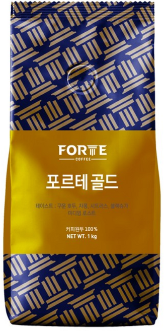 [포르테] 커피원두, 1kg, 1개